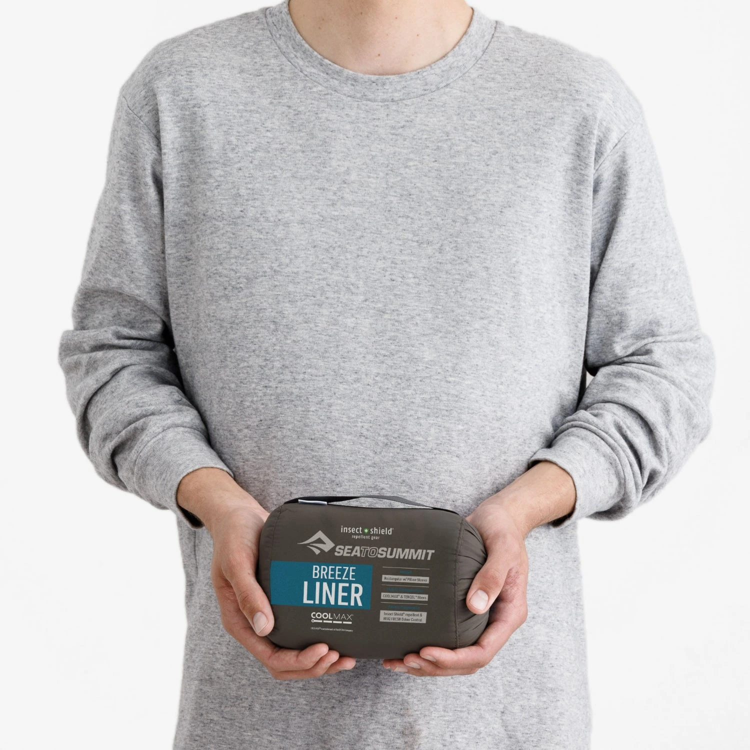 Sea To Summit Breeze Coolmax Liner - W/ Pillow Sleeve (Rectangle) 4 Sea To Summit Breeze Coolmax Liner - W/ Pillow Sleeve (Rectangle) - Image 4