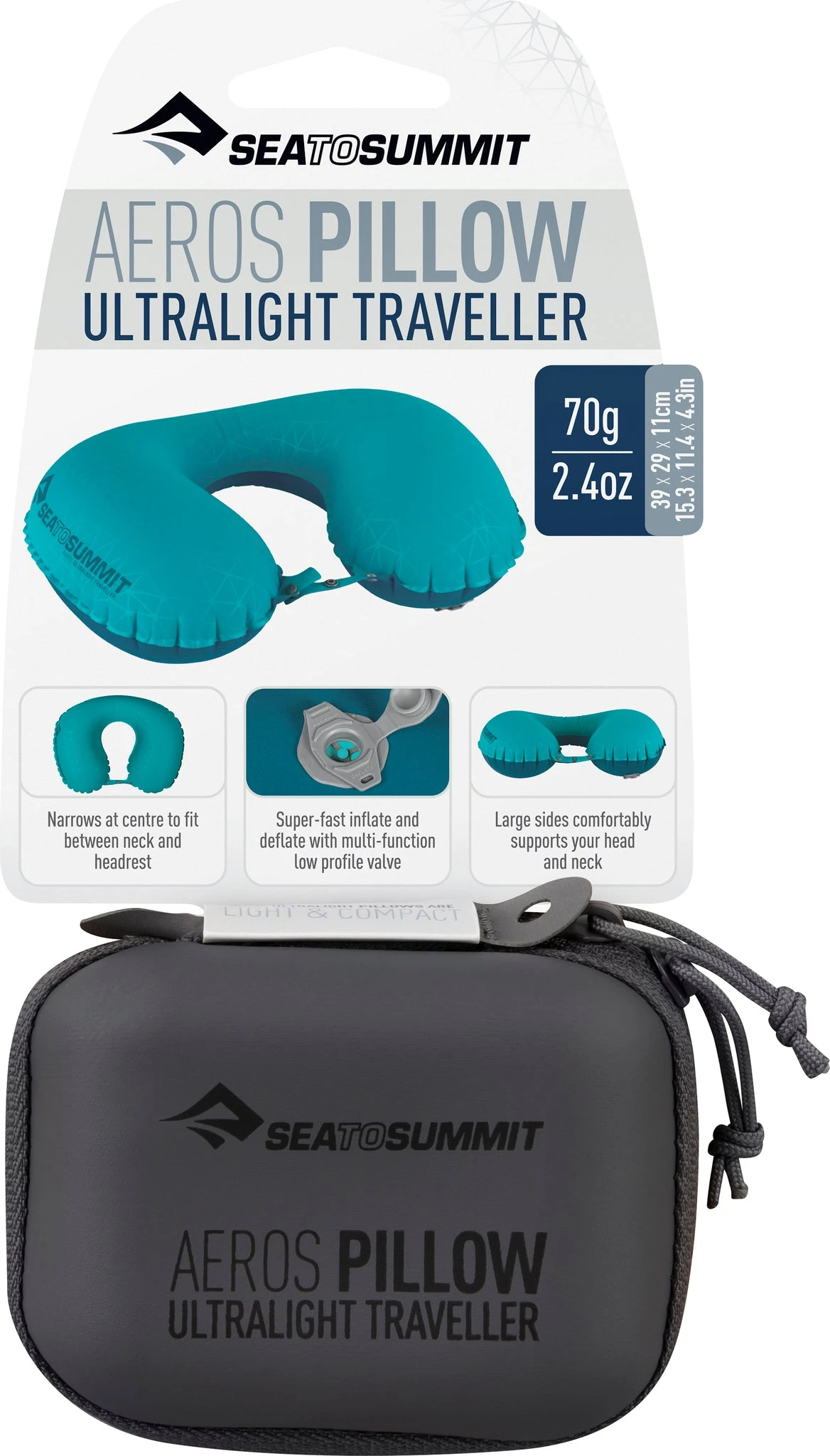 Sea To Summit Aeros Traveller - Neck Pillow|-|Oreiller Pour Le Cou Aeros Traveller 6 Sea To Summit Aeros Traveller - Neck Pillow|-|Oreiller Pour Le Cou Aeros Traveller - Image 6