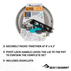 Sea To Summit Alpha 2 Pot Cook Set 4.2|-|Ensemble De Vaisselle Alpha Cookset 4.2 29 Sea To Summit Alpha 2 Pot Cook Set 4.2|-|Ensemble De Vaisselle Alpha Cookset 4.2 -Sea to Summit Sale Store STS 724 7E 7EDetail6 20Grey